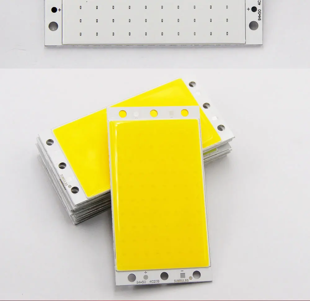 Dimmbare DC 12V COB LED Panel Licht 94x50MM 15W Ultra Helle Warme Natürliche Kaltweiß Blau Streifen Lampe mit RF Fernbedienung – Detail 8