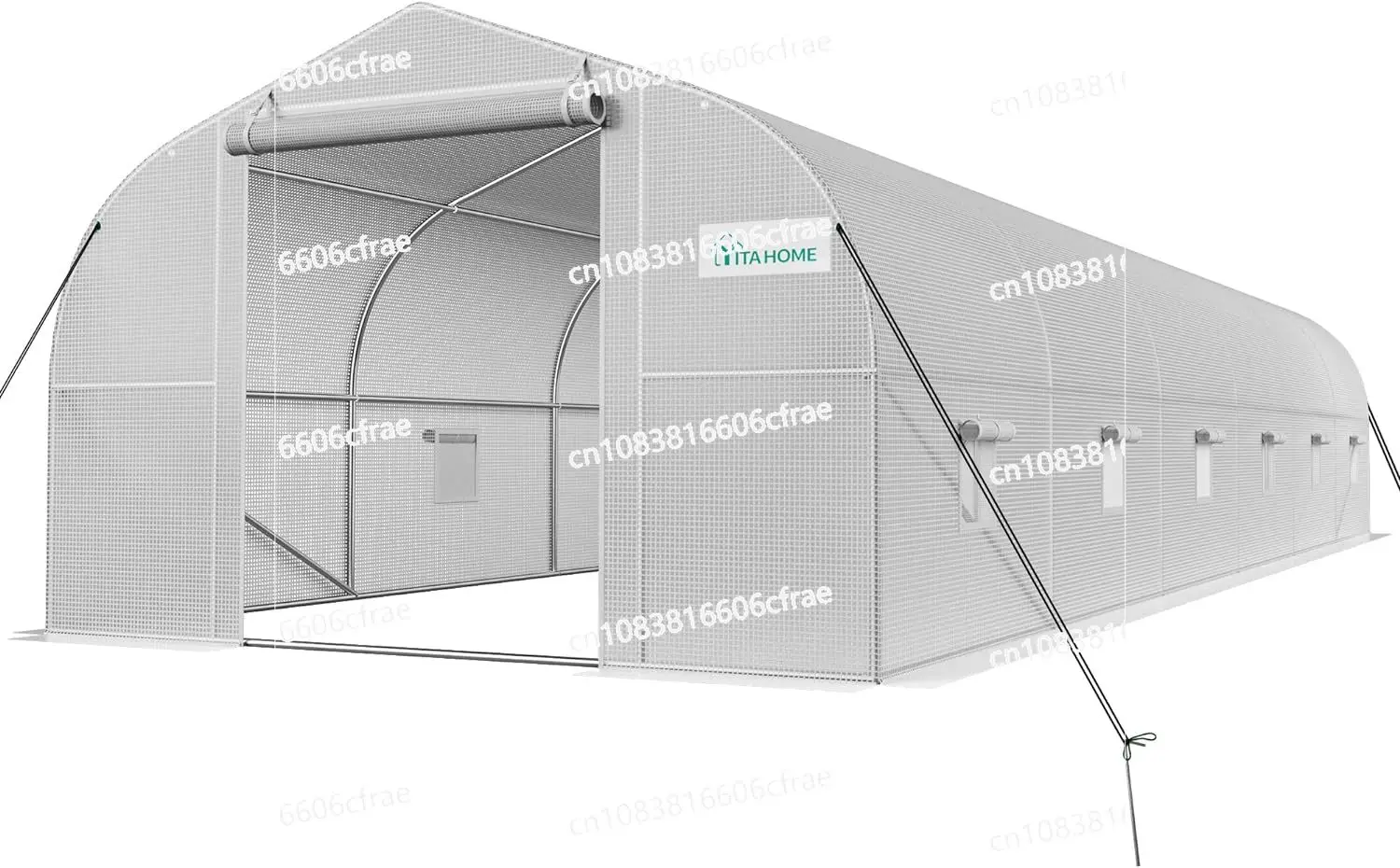 

30x10x6.5ft Green House Heavy Duty Large Tunnel Greenhouse Outdoor Walk in GreenHouses Plant Gardening Upgraded Galvanized