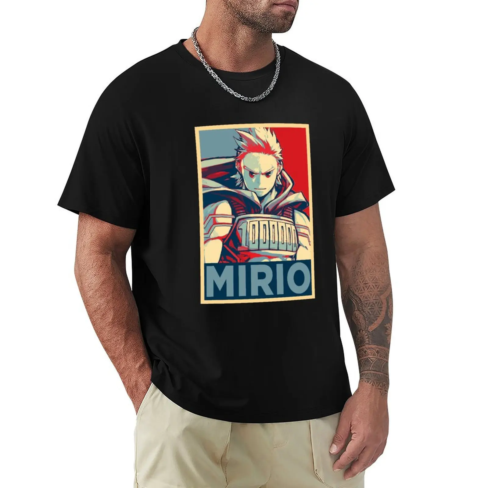 Mirio Togata - Lemillion HOPE T-Shirt baggy shirts plus size clothes black t-shirts for men