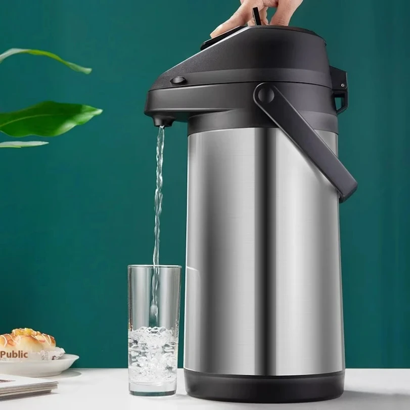 

Stainless Steel Insulated Kettle Air Kettle Pressure Water Dispenser Large Capacity Household Water Vacuum Bottle