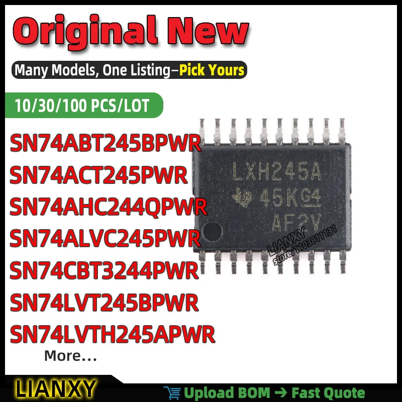 SN74LVTH245APWR SN74LVT245BPWR SN74ACT245PWR SN74AHC244QPWR SN74CBT3244PWR SN74ALVC245PWR SN74ABT245BPWR SN74CBT3345PWR TSSOP-20