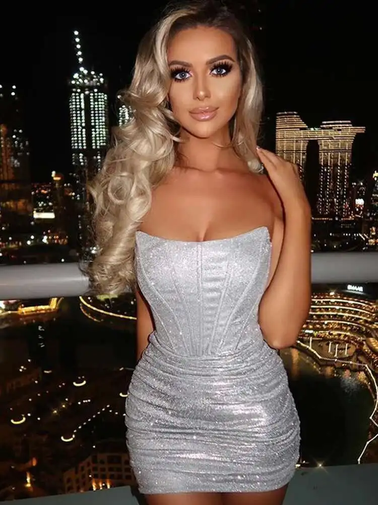 skeleton bodycon dress Turtleneck Long Sleeve Lace Party Dresidi Sexy Club Bandage Bodycon Dr –  justforyou66 main image 0