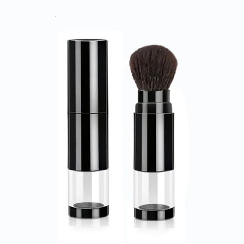 Nylon Bristles Refillable Cosmetic Brush with Large Dispenser Bowl Powder Pressing Tool Makeup Brush Foundation Makeup Tools