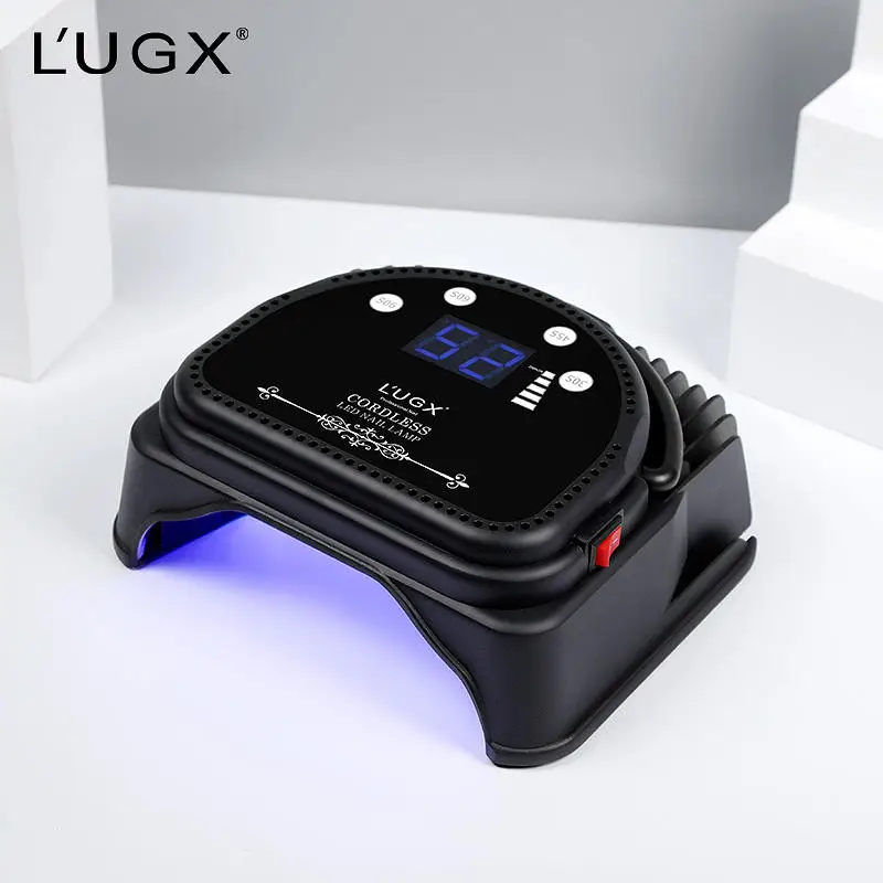 LUGX 886s Oem Logo 66W Professional Nail Dryer Light Cordless Portable Rechargeable UV LED Nail Lamp