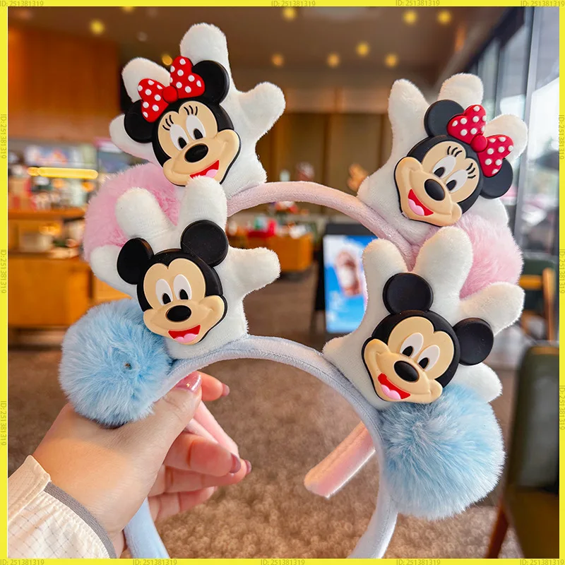 

Kids Anime Stitch Hairband Headwear Cartoon Cute Mickey And Minnie Minnie Mouse Hairband Child Accessories Party Prop