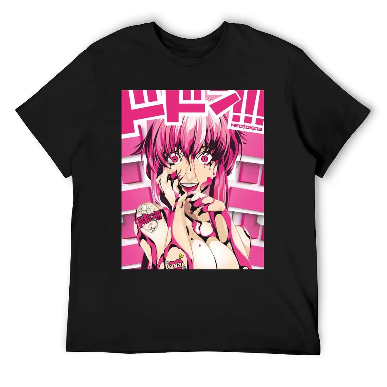 

Kopie von Yuno Gasai – MY CRAZY YANDERE GIRLFRIEND ドドーン PNK T-Shirt Funny t-shirt customizeds outfits for men