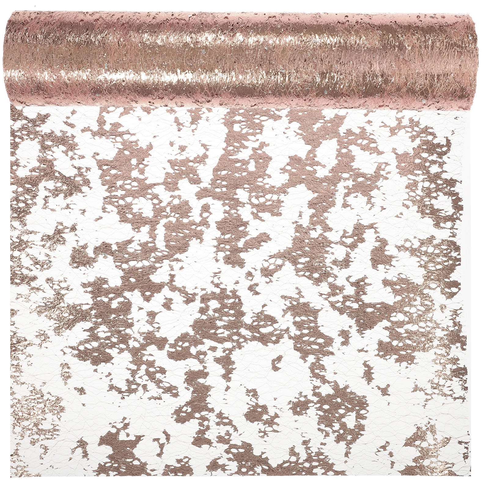 

Rose Gold Table Runner 50CMx15FT Polyester Mesh Decor Reusable Non Fading Wedding Birthday Party Sequin Glitter Floral Bouquet