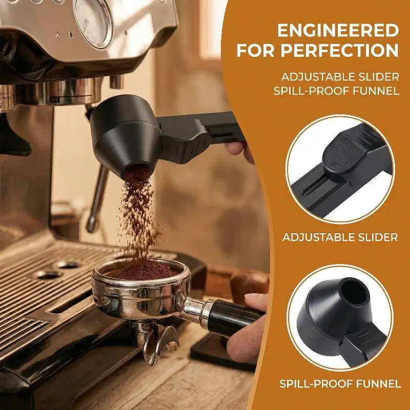 Coffee Scoop with Funnel Integrated No Mess Pouring for Protein Powder Milk Supplements  Accessories