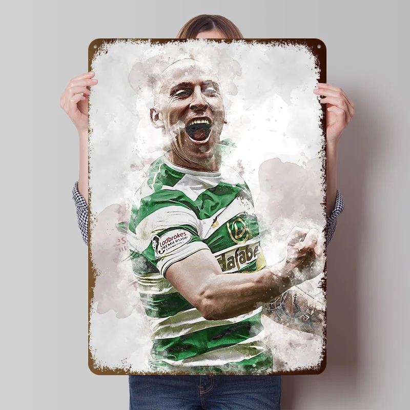 Scott Brown Printed Poster Customized Wall Art Retro Vintage Metal Tin Signs for Room Mancave Decoration Gaming Office Decor