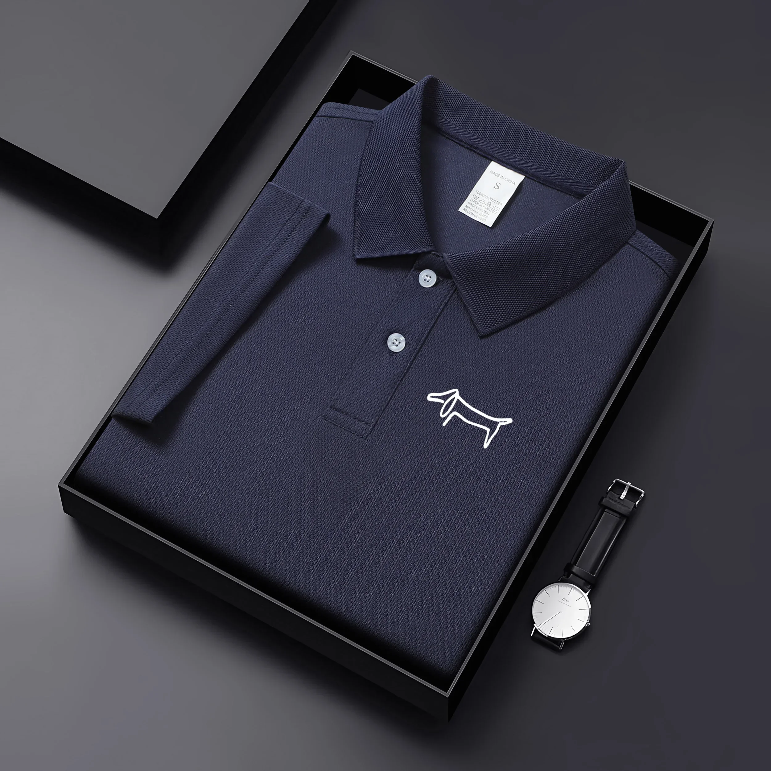 2026 High Quality Korean Fashion Casual Men's Polo Shirt Golf T-shirt Men's Summer Quick Drying Breathable Golf Clothing - view 6