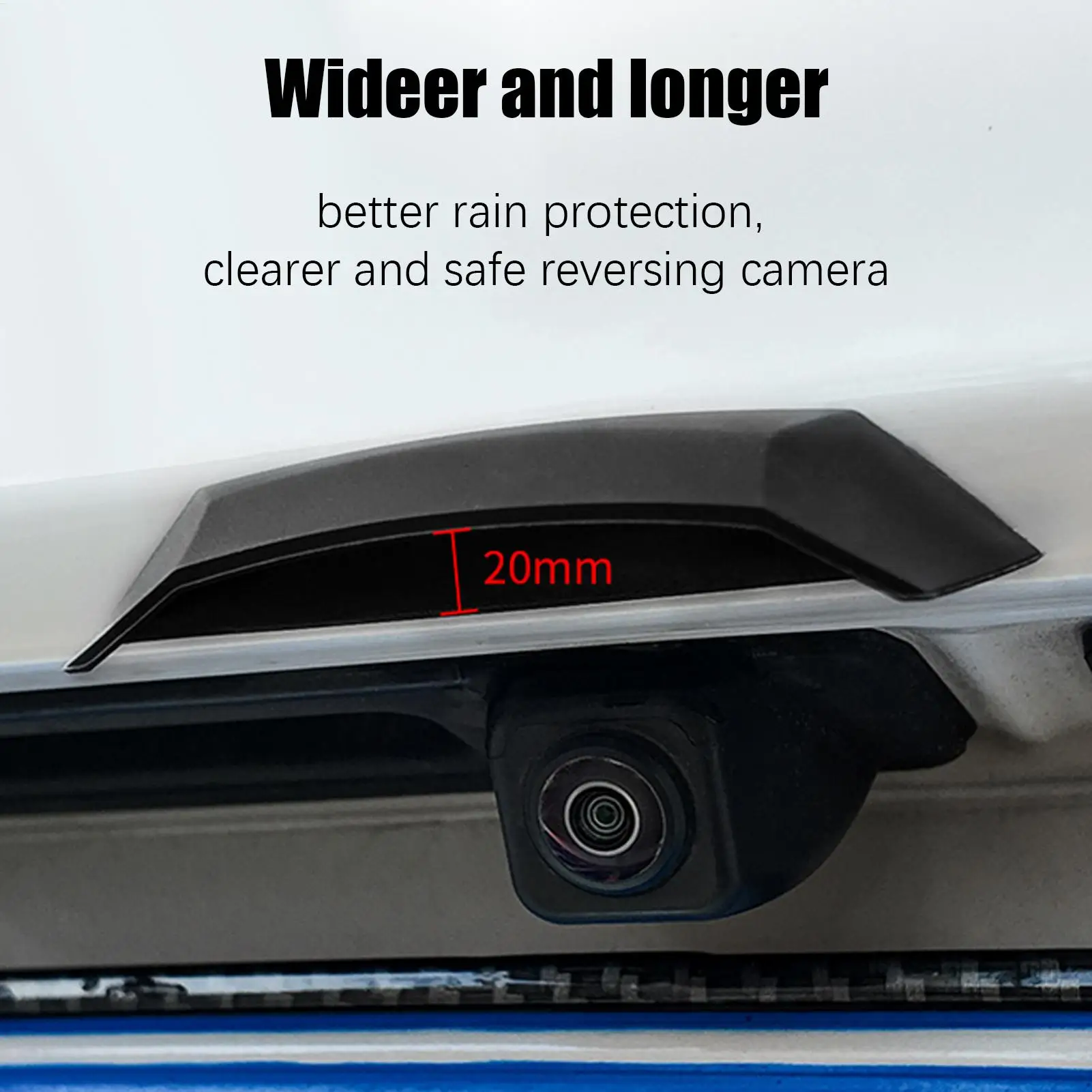 Backup Camera Rain Shield Backup Reverse Protective Accessories Reverse Camera Protector Shield for Truck SUV Van Sedan view 2
