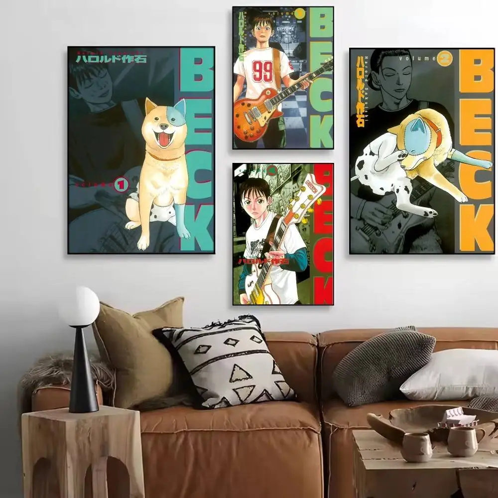 1PC Manga BECK Mongolian Chop Squad Posters HD Print Vintage Wall Art Decor for Home Study Room