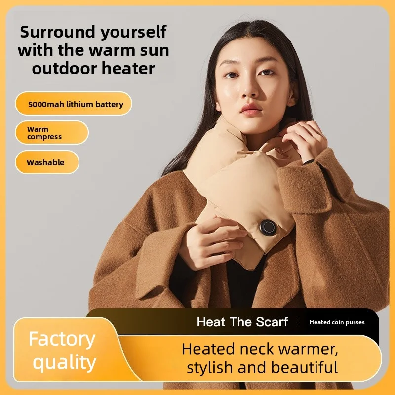 

Winter Heated Neck Warmer: Graphene Fast-Heating Scarf, Stylish, Intelligent, Adjustable, Warm, and Heated DR149
