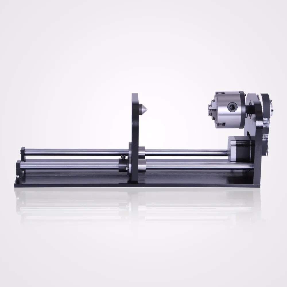 

SIHAO Engraving Rotary Axis with Tailstock 80mm 3-jaw Chuck CNC Router Engraver Cutter for Wood Engraving Milling Accessories
