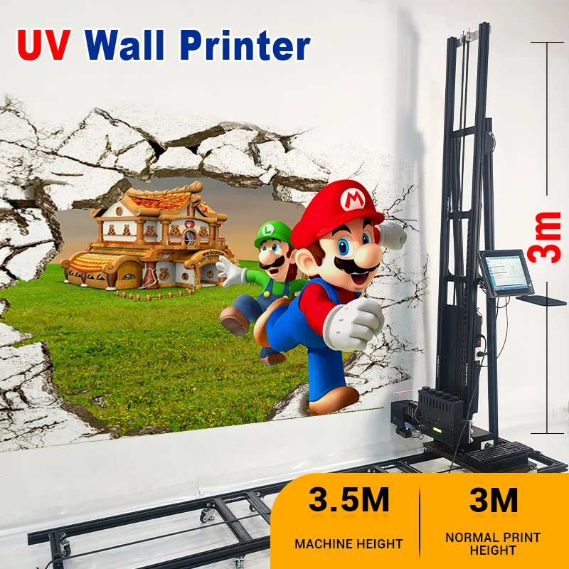 

BK-UP1400T Fast-Drying Inkjet Printer for Smudge-Proof Wall Art & Banners 3D Wall Mural Printer UV