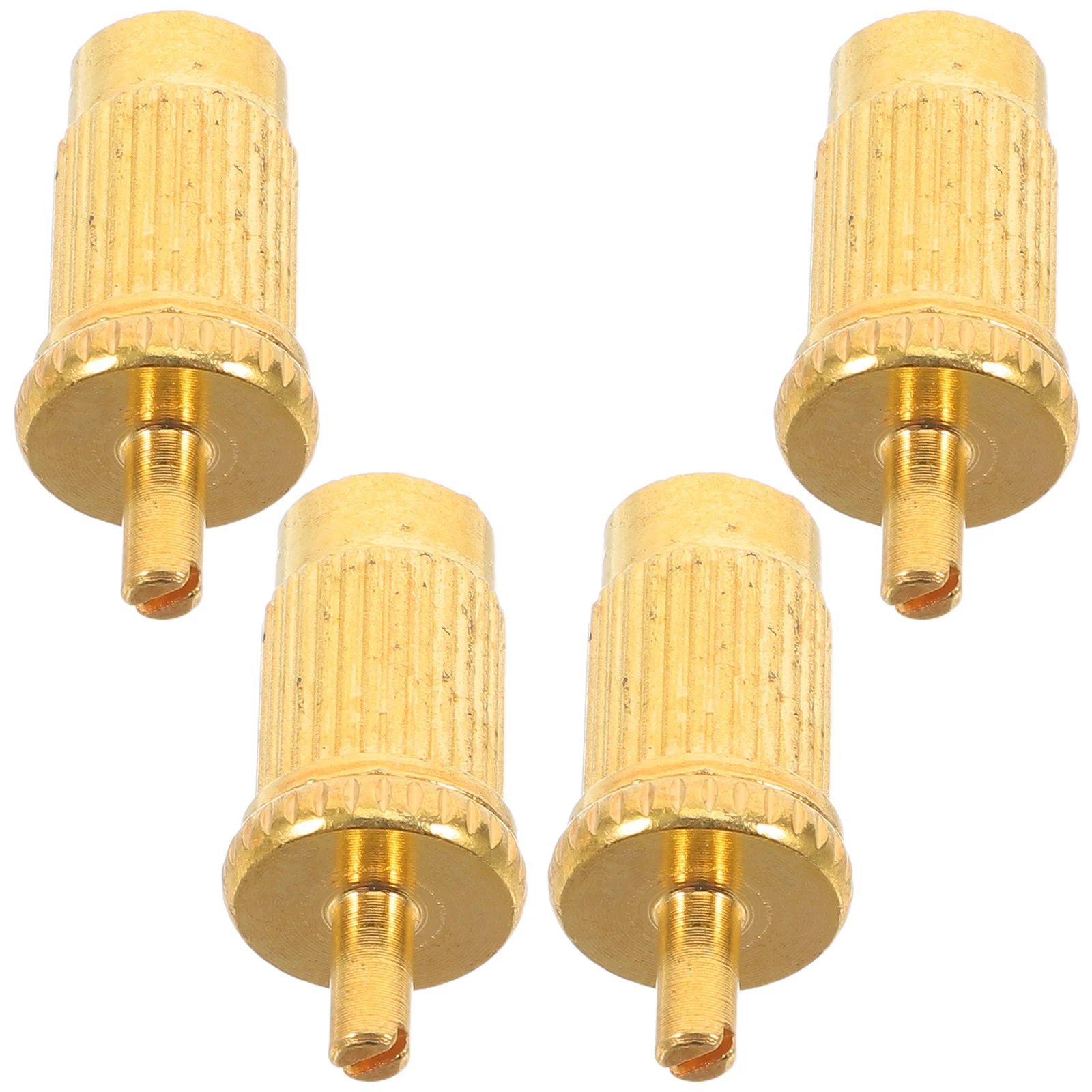 

4Pcs Electric Guitar Saddle Screws Bridge Metal Studs DIY Kit Adjustable Heights Replacement for Various Models