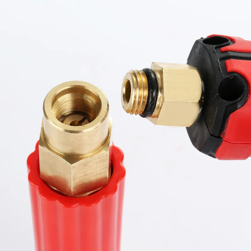 High Pressure Car Washing Machine Foam Nozzle Foam Tank Water Gun Adjustable Fan Nozzle Pure Copper Fan Foam Generator