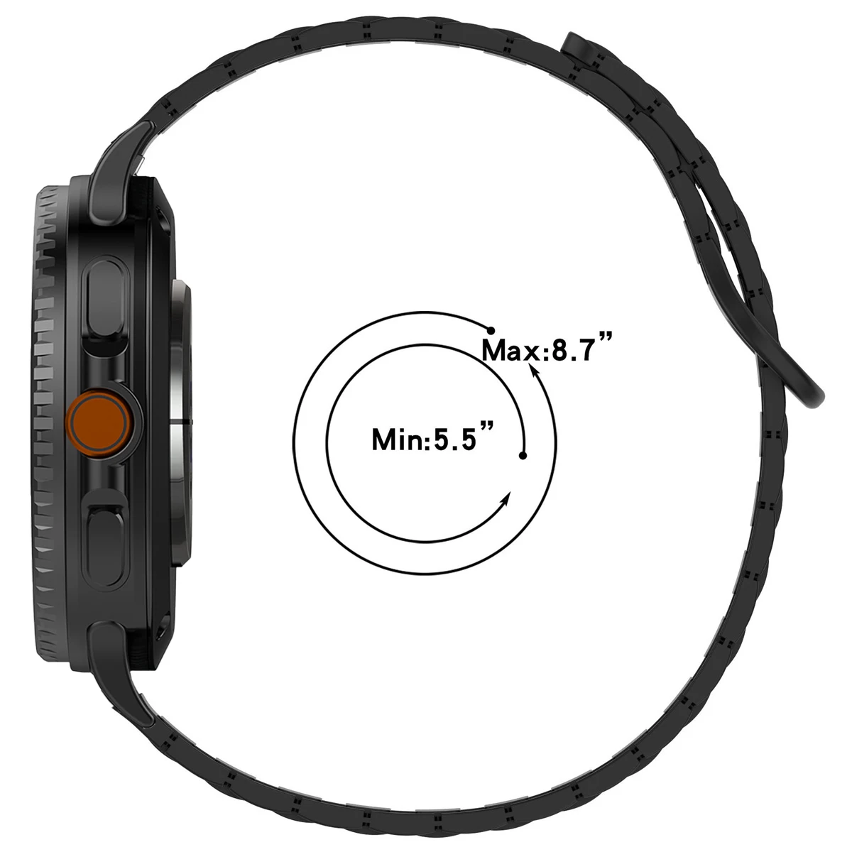 Magnetisches Armband für Samsung Galaxy Watch 8 9/8Classic 40 44mm 46mm Silikonband für Galaxy Ultra 2026 Ultra 47mm Uhrenarmband – Detail 5