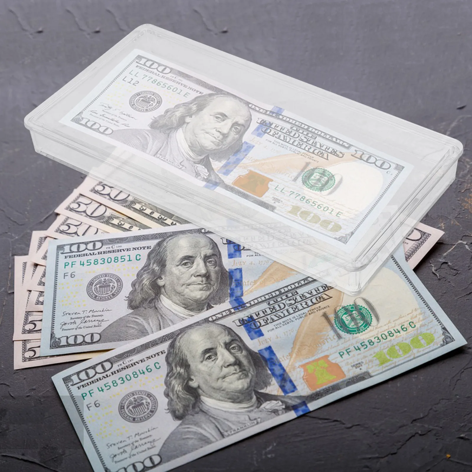 

Пластиковый органайзер для банкнот, марок и медалей: защитный футляр с большим пространством для коллекций, держатель для купюр и карточек