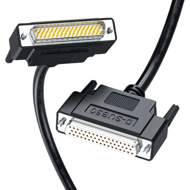 Pure copper DB50 connection line 3 rows of 50-pin data line bus 50-core shielded wire