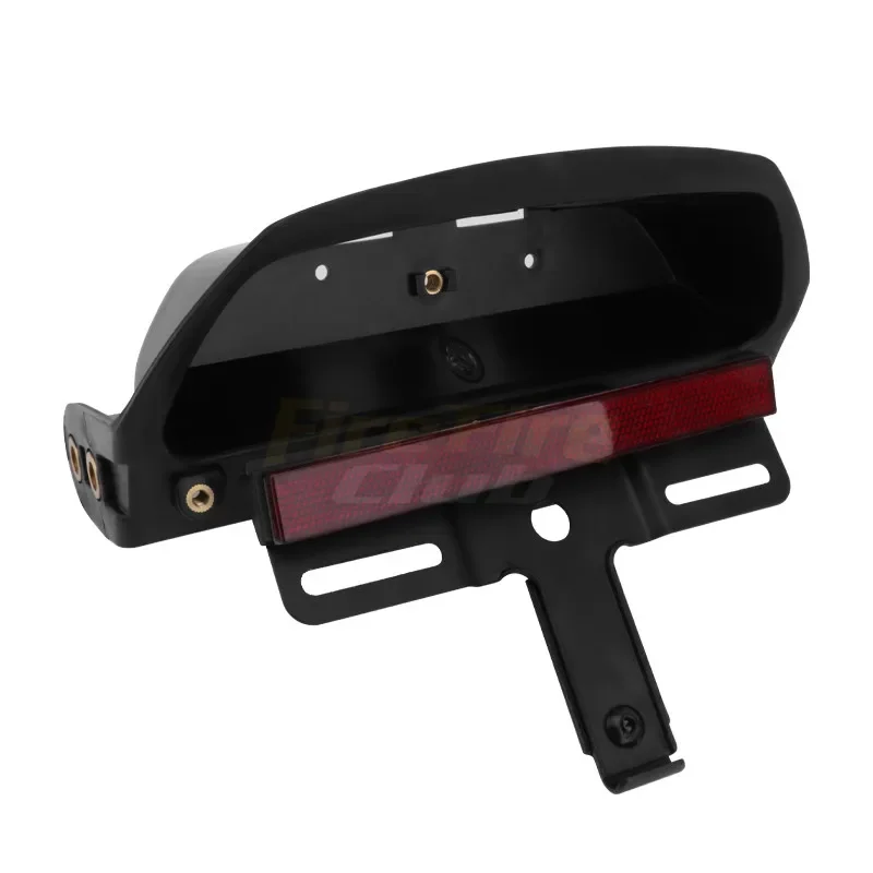 Motorcycle Lights Tri-Bar Rear Fender Lamp Red LED Brake Tail Light Bracket Mount For Harley Dyna Fat Bob Softail 2006-2015