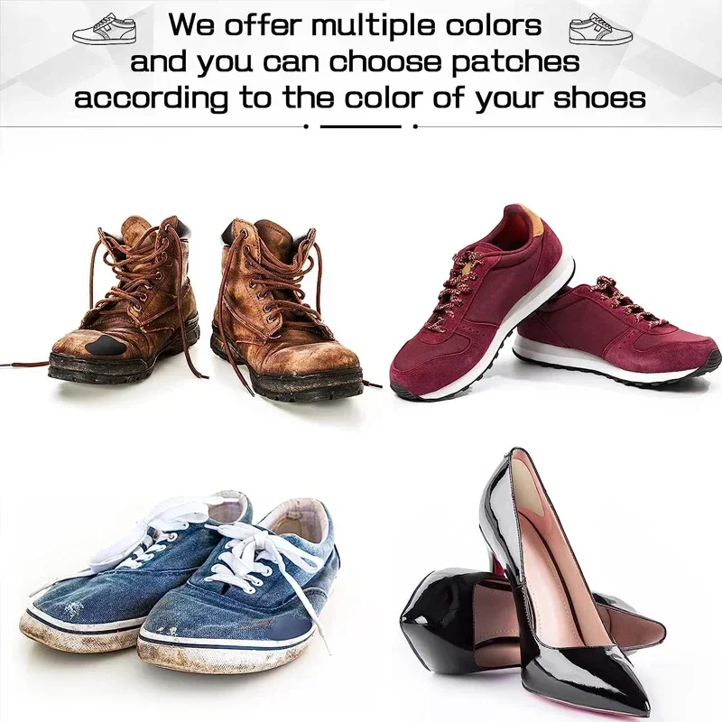 6pcs Sports Shoes Repair Stickers Suede Heel Protector Anti-Wear Repair Holes Self-adhesive Patches Insoles Pad Foot Care Insert image 6