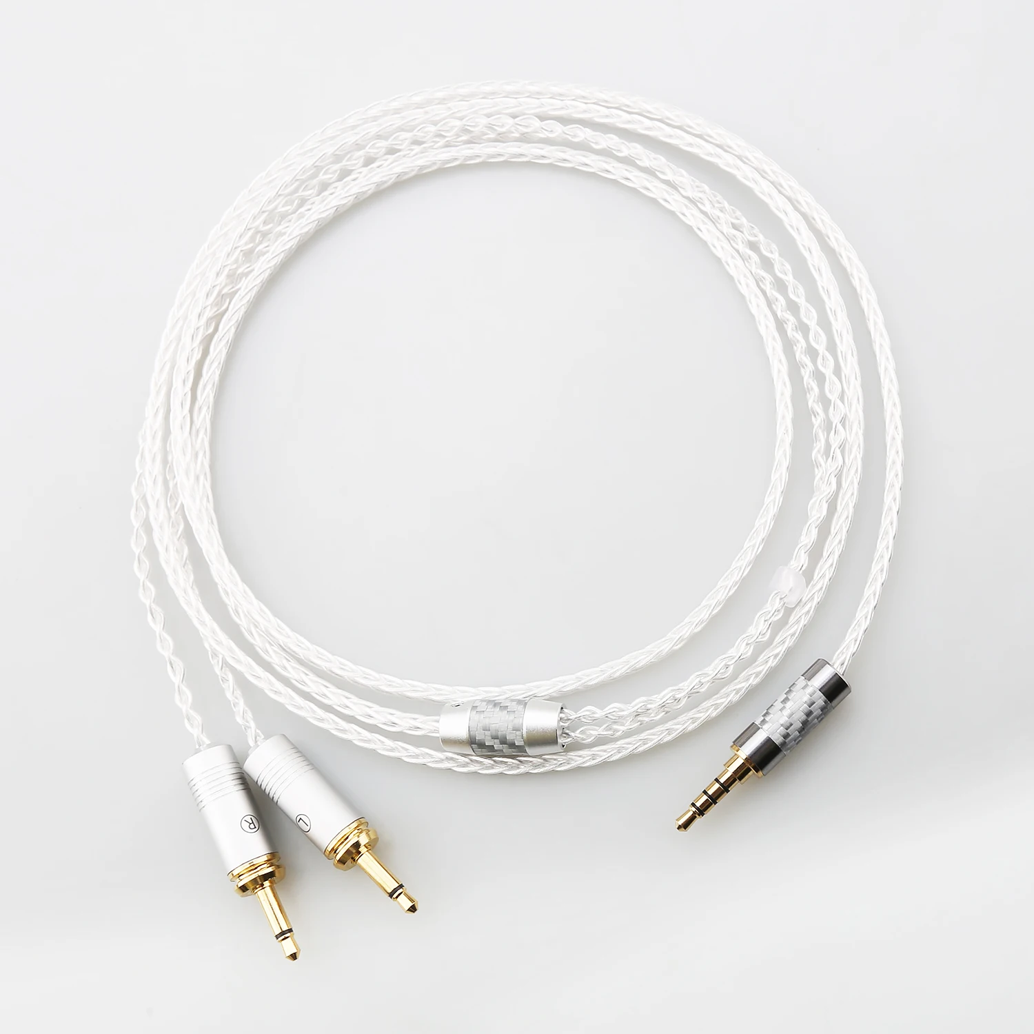 16 Core 7N OCC Silver Plated Headphone Cable Dual 3.5mm for Beyerdynamic T1 T5p Gen2 Gen3 Amiron Aventho 2.5 4.4 6.35 XLR