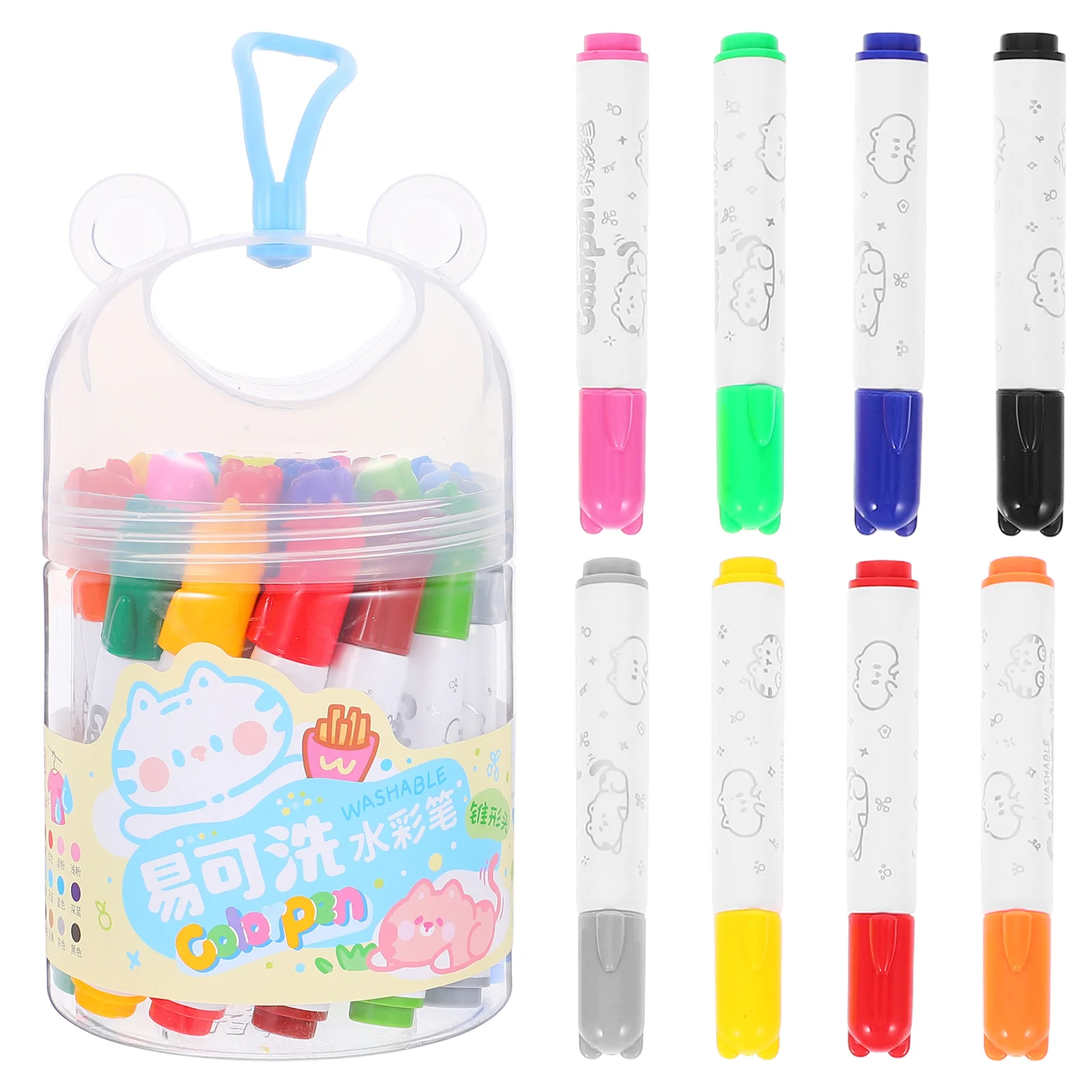 

24 Pcs Graphic Markers for School Coloring Bulk Washable Kindergarten Supplies Multicolored