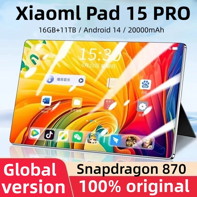 2024 Global Version Tablets Xiaoml Pad 15 Pro 11 inch 4K HD Original Tablet 5G Wifi Android PC MI Tablets Google Play Tablets PC