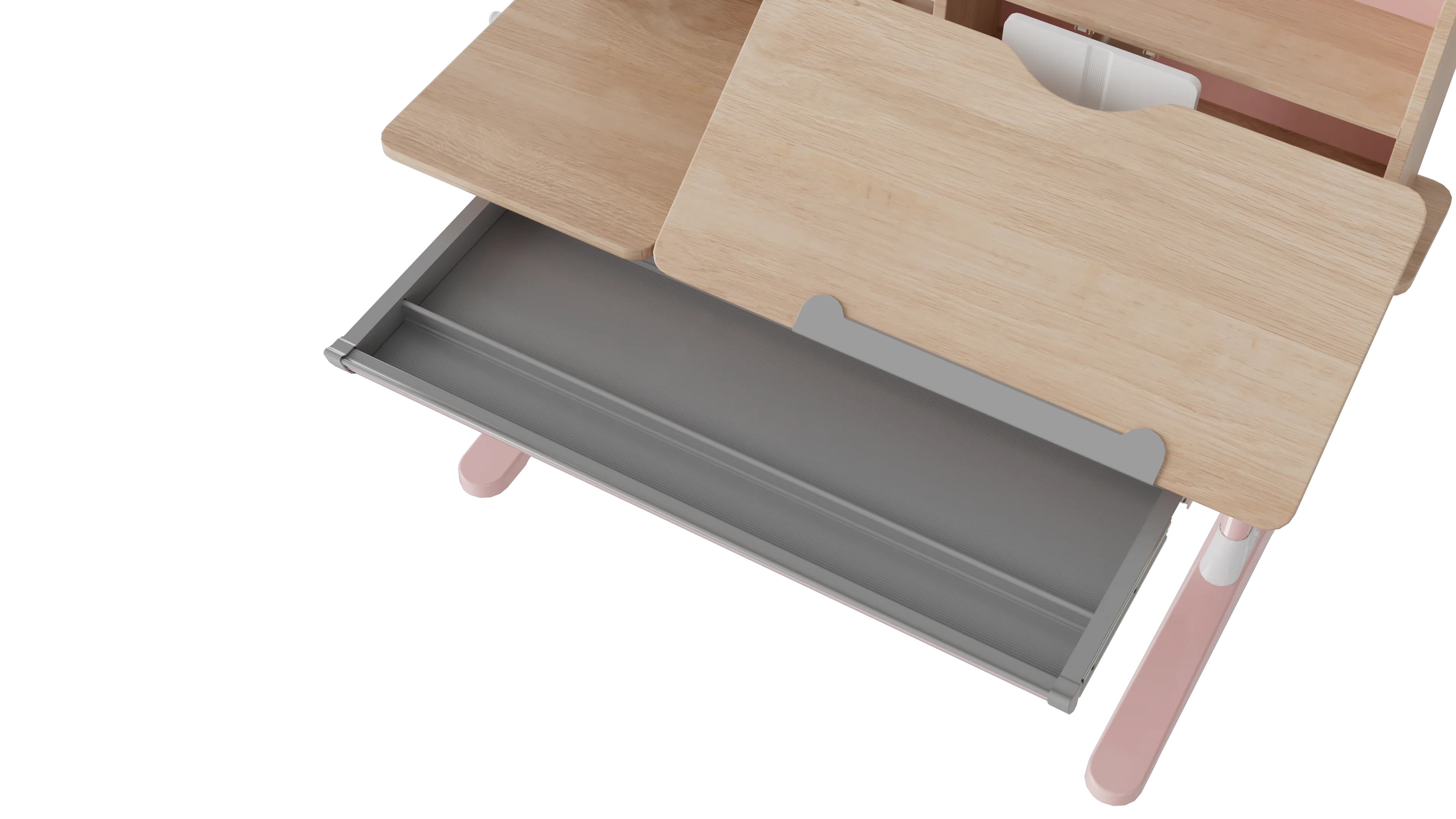 Mesa de estudo infantil rosa personalizada Mesa de estudo manual com altura ajustável para crianças