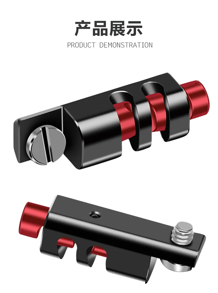 HDMI-kompatible Kabel klemme für Sony A72 A73 Käfig Rig Platte verstellbare Draht clip Organizer Halterung 1/4 "Schrauben Kamera Zubehör – Detail 26