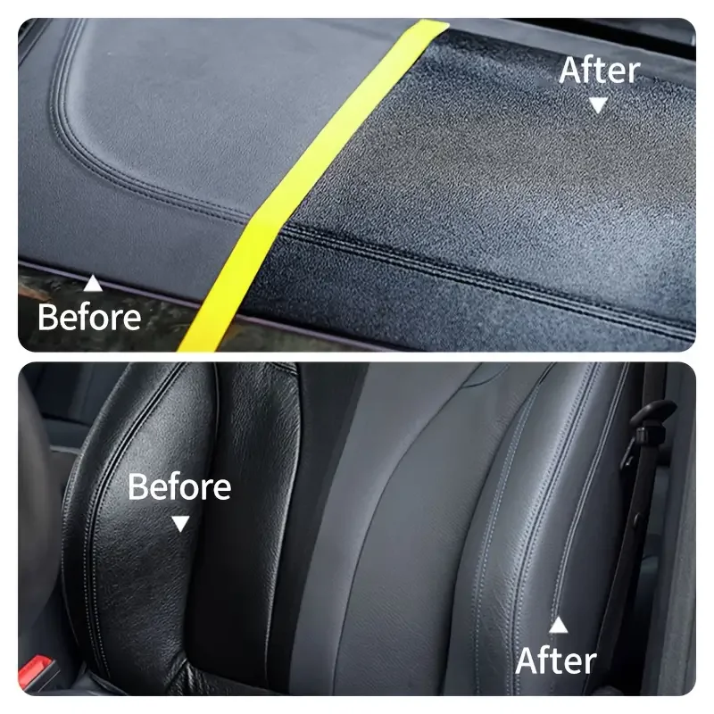 150ml Car Plastic & Leather Restorer Polishing Paste For Dashboard Tires Interior Renovation With Sponge view 3