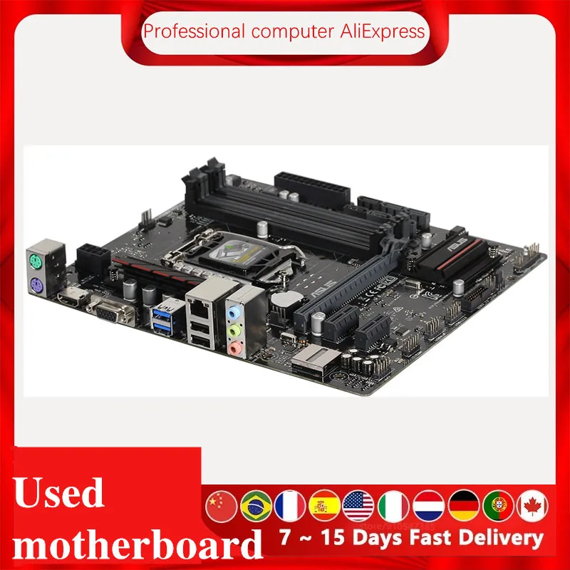 For Asus B85M-GAMER Desktop Motherboard B85 LGA 1150 For Core i7 i5 i3  SATA3 USB3.0  Original Used Mainboard