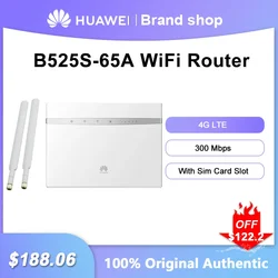 ワイヤレスルーターHuawei-B525S-65A,ネットワーク信号リピーター,wifi,ブロードバンド,SIMカードスロット,ロック解除,4g lte,cpe,300mbps