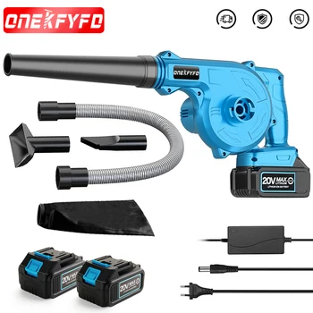 2 في 1 منفاخ الهواء الكهربائي والشفط المحمولة المحمولة ورقة الكمبيوتر مجمع الغبار الأنظف أداة السلطة لبطارية ماكيتا 18 فولت