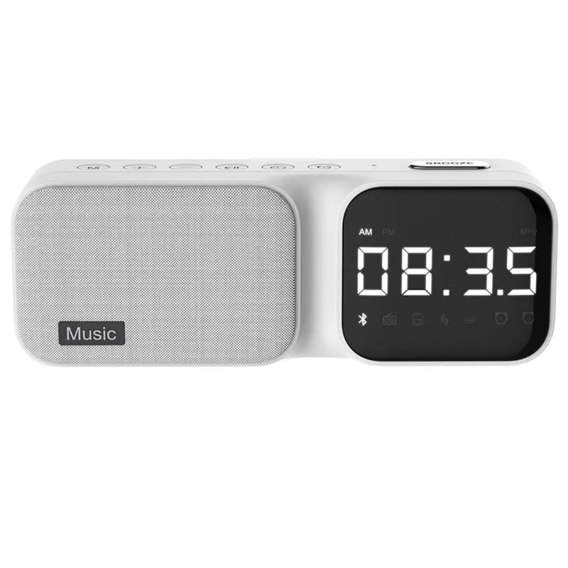 B68C Alarm Clock Sleep Aid Device White Noise Bluetooth Speaker Wireless Speaker For Infant And Toddler Soothing Sleep Sound