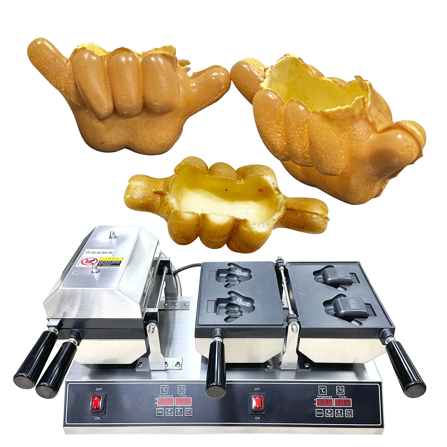 Professional Kitchen Equipment Ice Cream Waffle Cone Maker Finger Shape Taiyaki Making Machines For Sale