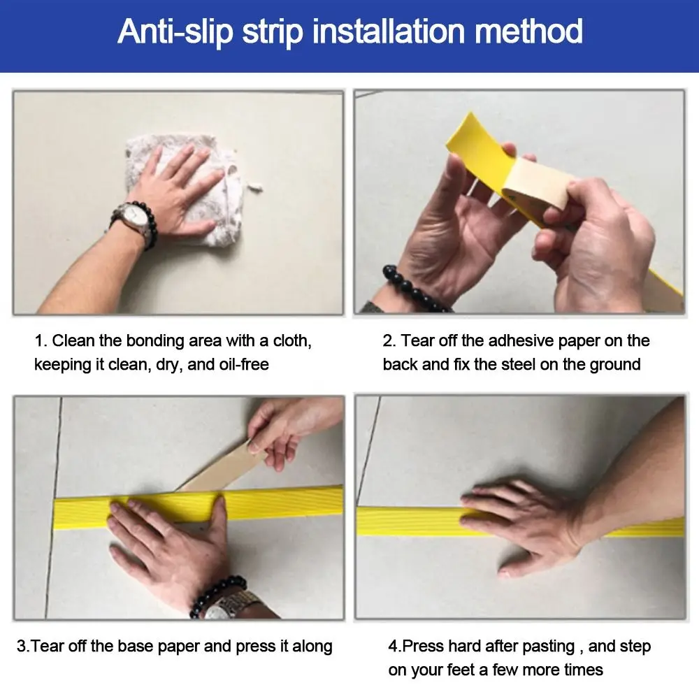 Pressing Strip Self-adhesive Anti-Slip Stair Strip PVC Non Slip Staircase Sticker Staircase Protection Kindergarten