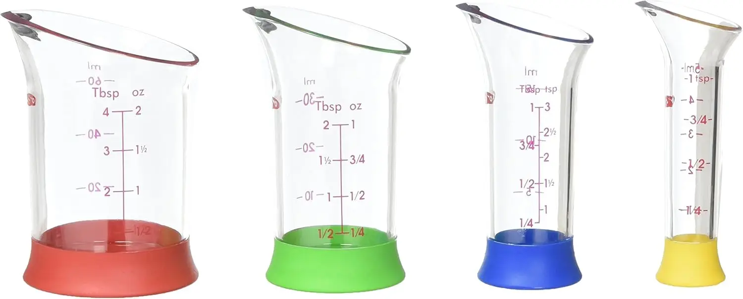 

Набор из 4 мини-цилиндров для точного измерения жидкостей