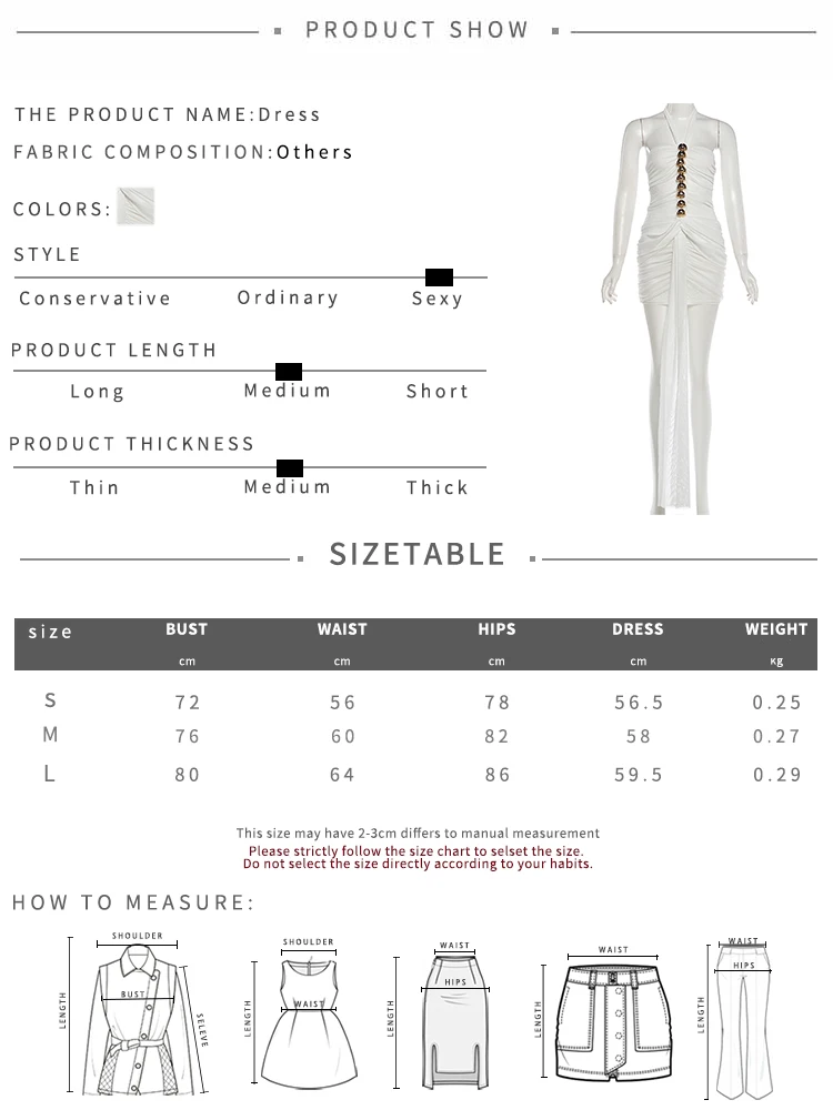 Nibber Pfirsichfarbenes Hüft-Metalldekorations-Minikleid Damen Neckholder Rückenfreies Mesh-Patchwork Bandverzierung Eng Anliegendes Mitternachts-Club-Party Sexy Bodycon-Kleid – Detail 1