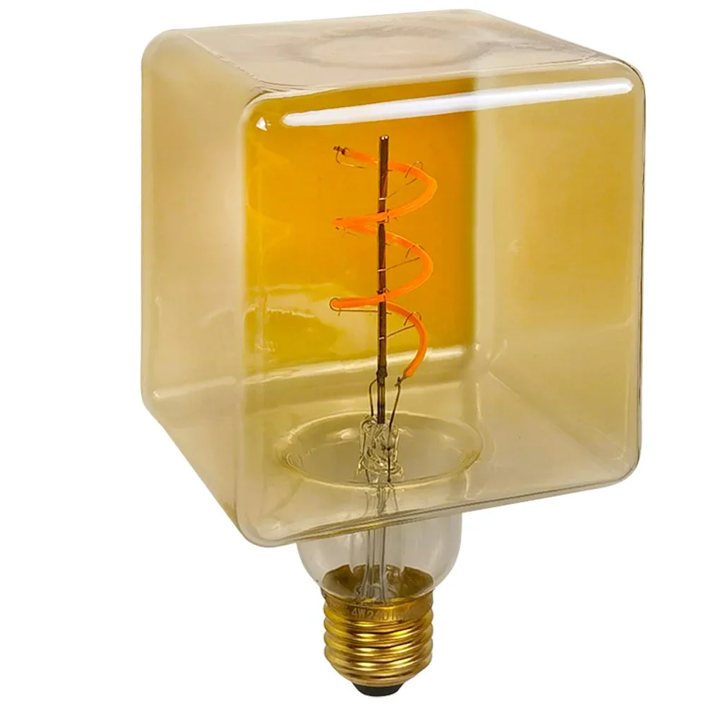 DurableLED Ice Cube Creative Bulb Nostalgic Warm Light Lighting Soft Filament Special Shaped Light Chandelier