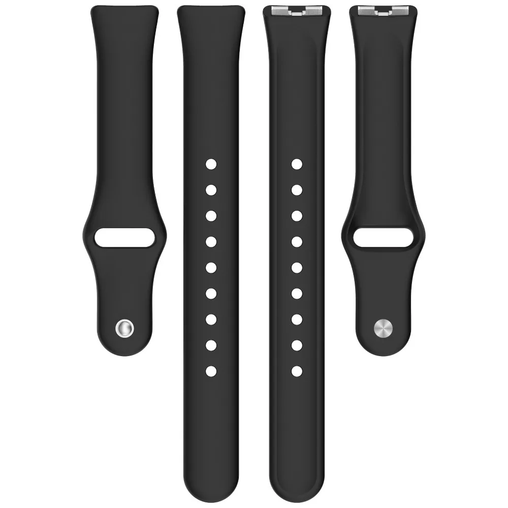 سيليكون متوافق مع سوار معصم Huawei Band 10/9/8، سوار ساعة بديل من السيليكون المعدني، ملحقات الساعة