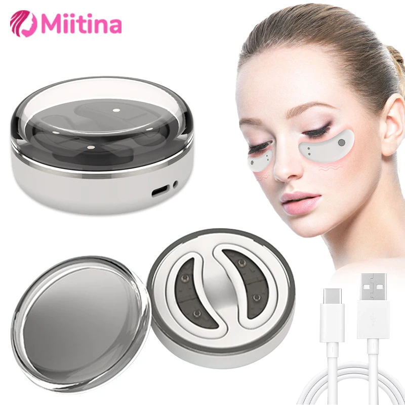 

EMS Red Light Therapy Eye Massager EMS Pulse Microcurrent Relieve Fatigue Reduce Dark Circles Lines Swelling Anti-Wrinkle Beauty