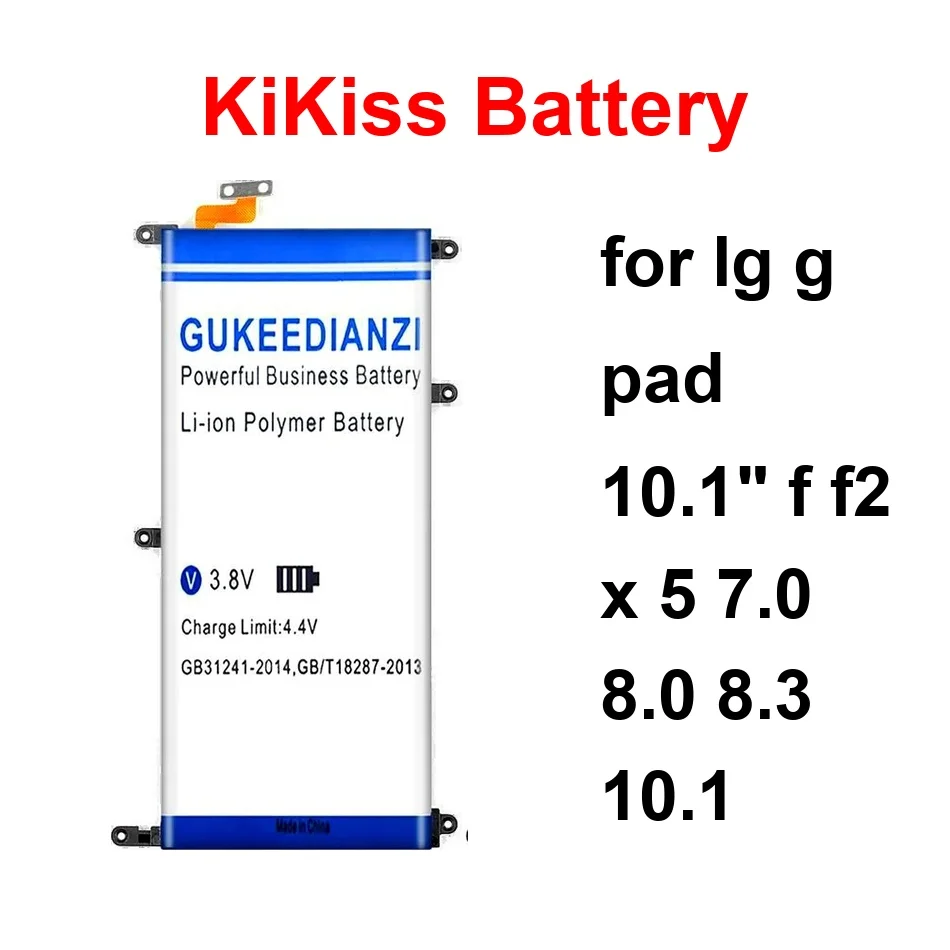

Tablet Battery Fast Charging BL-T13 BL-M02 BL-T31 3850-12000Mah For LG G Pad 10.1" F F2 X 5 7.0 8.0 8.3 10.1