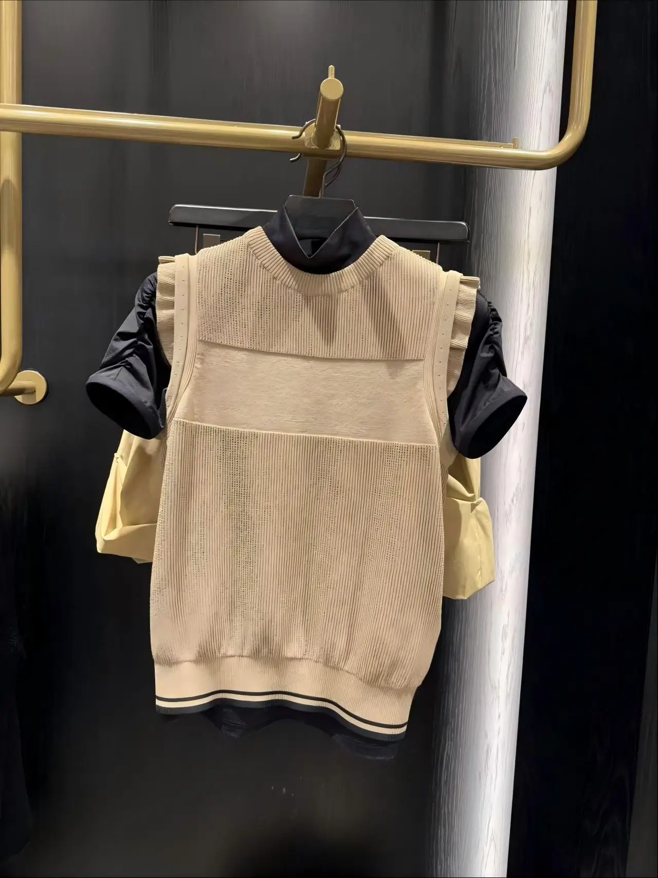 New Women Golf Thin Knit Vest Sleeveless Sweater Ladies Fashion Casual Golf Outerwear Sports Knit Waistcoat Apparel