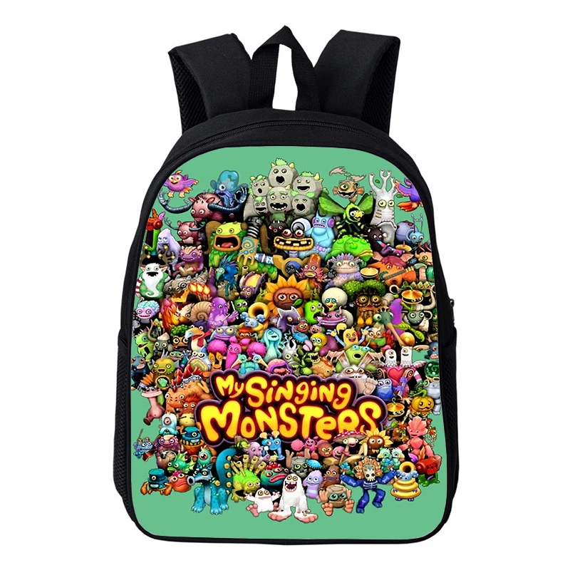 Lightweight My Singing Monsters Print School Backpack For Preschool Boys Girls High Quality Schoolbag Kids Kindergarten Backpack