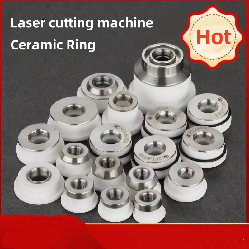 Bluetimes  Fiber Laser Ceramic Ring Nozzles Holder D28/31/19.5/21.4  M11/14 H13 For Raytools Precitec 3D WSX HSG Laser Cutting H