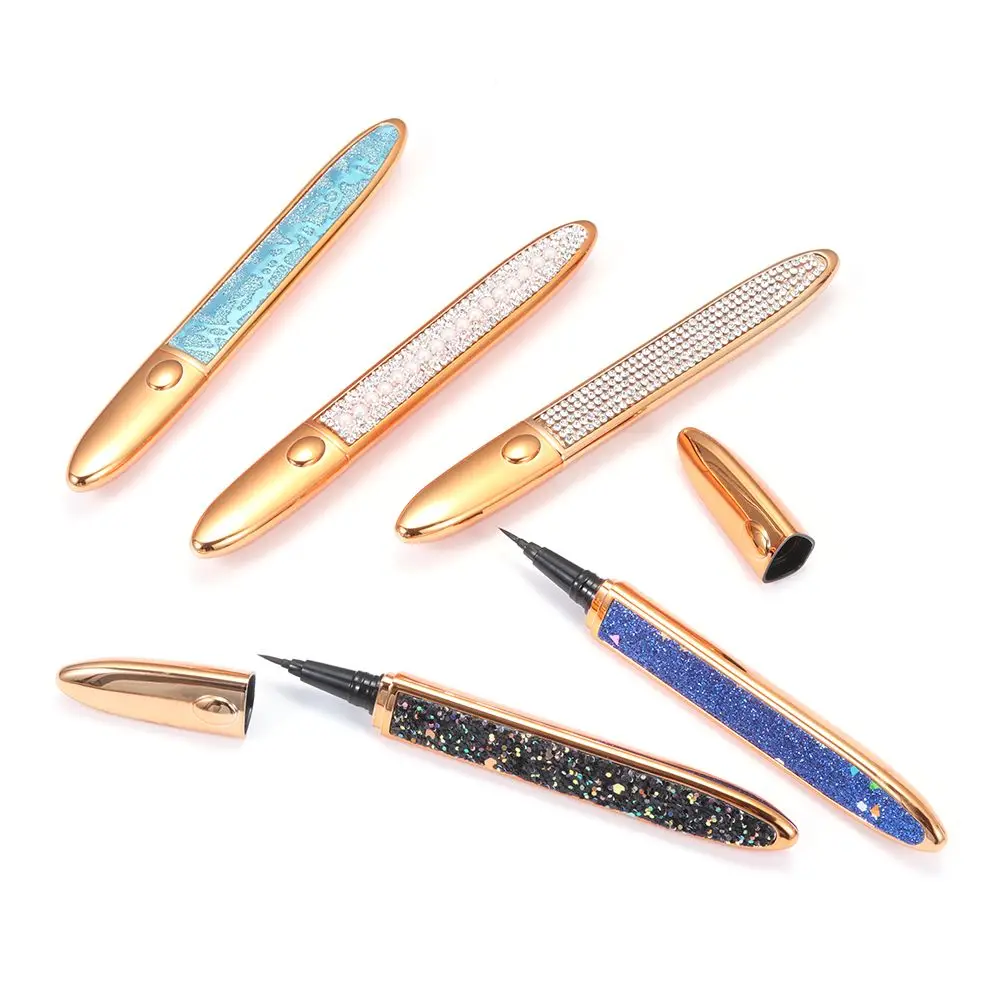 แห้งเร็วยาวนานไม่มีกาวแม่เหล็กที่จําเป็น Self-กาว Magic Eyeliner 2 in 1 Lash กาวปากกาใช้งานง่าย