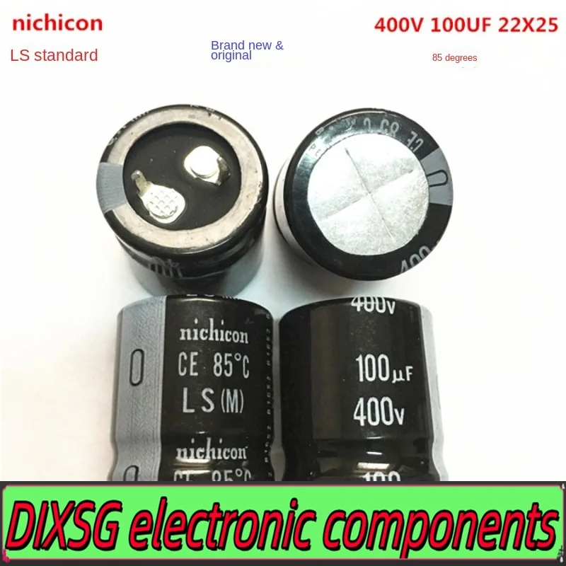 DIXSG (1PCS)400V100UF 22X25 Nijikang nichicon electrolytic capacitor 100UF 400V 22*25 LS system