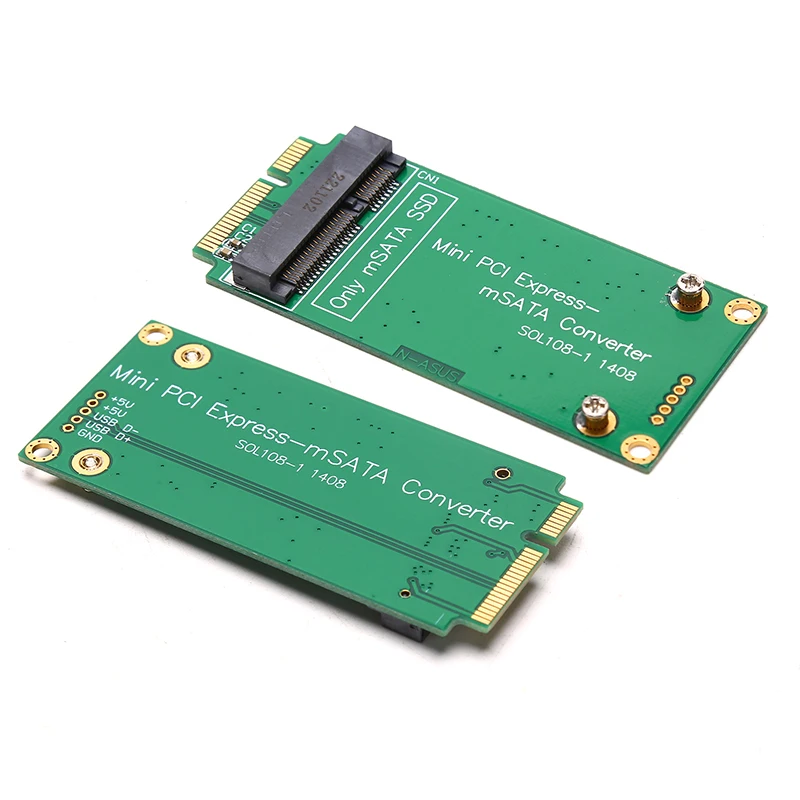 MSATA SSD To SATA Mini PCIe SSD Adapter Card For Asus EPCS101 900A 901A